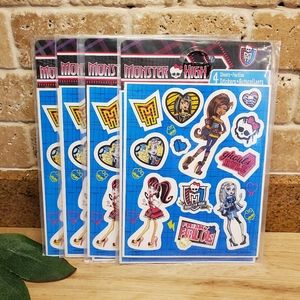 3/$20 - 4 Sets of Monster High Stickers